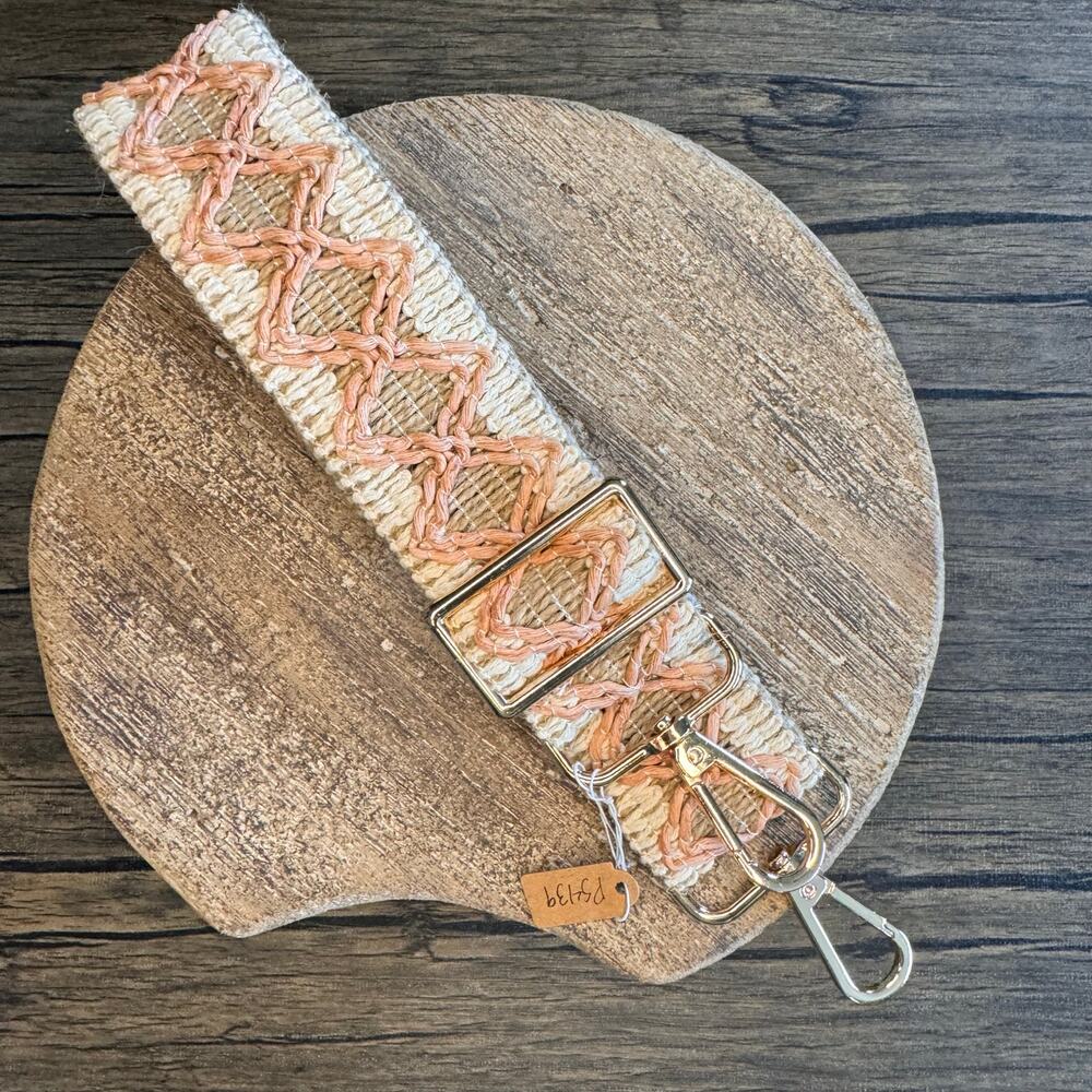 Wide Straw Woven Purse Strap Crossbody Guitar Strap NEW FAST SHIP